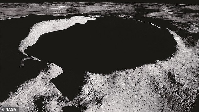 Swann claimed he saw human-like aliens drilling into the moon's craters as part of a mining operation of some sort