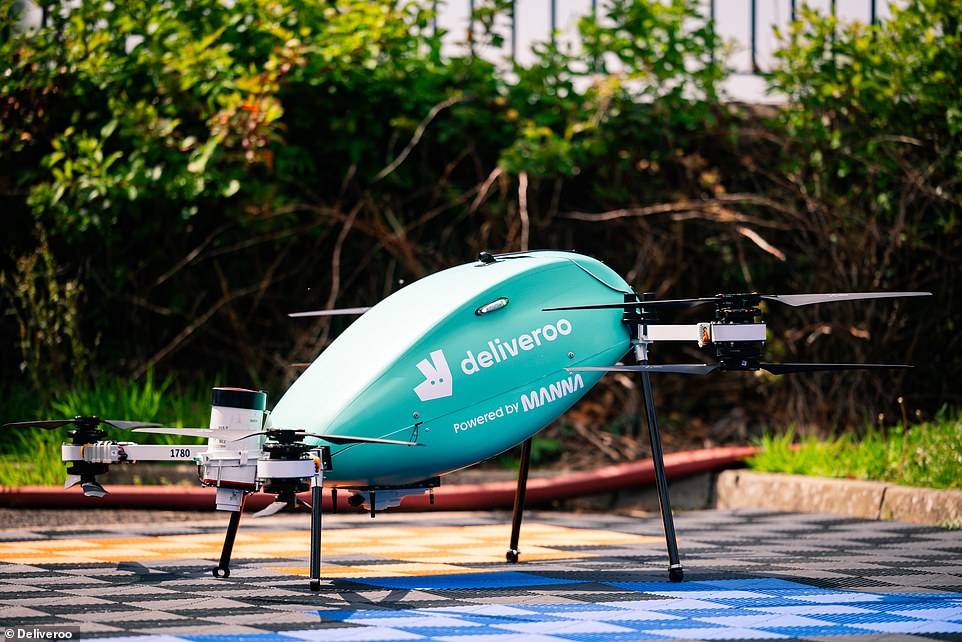 The drones will be provided by drone delivery startup Manna. They are capable of travelling up to 50 miles per hour (80 kmph), reaching customers in as little as three minutes