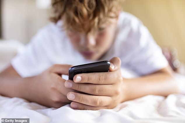 Experts told MailOnline there is no evidence that enforced curfews work to reduce screen time or improve sleep (stock image)