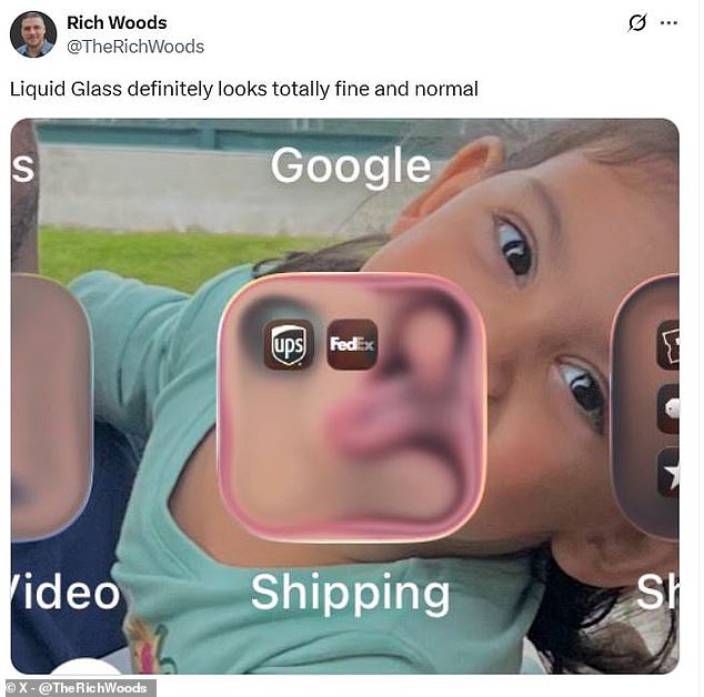 Some users complained that the translucent icons distorted the images beneath
