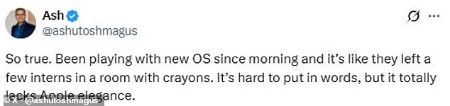 One commenter said that the design looked like Apple 'left a few interns in a room with crayons'