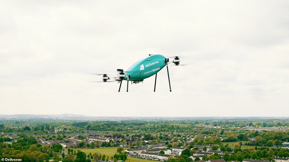 Deliveroo has launched drone delivery services in Ireland, bringing takeaways from restaurants to customers' doors by air