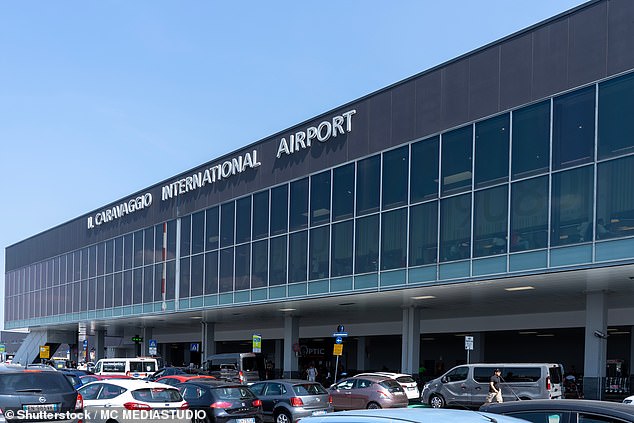 According to Corriere della Sera , the victim, who was not a passenger or airport staff member at Milan Bergamo Airport, died after being 'sucked into the plane engine'