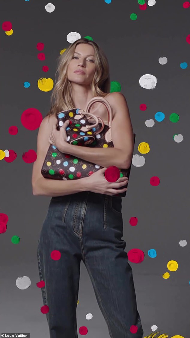 Gisele Bundchen goes topless in colorful Louis Vuitton campaign after ...