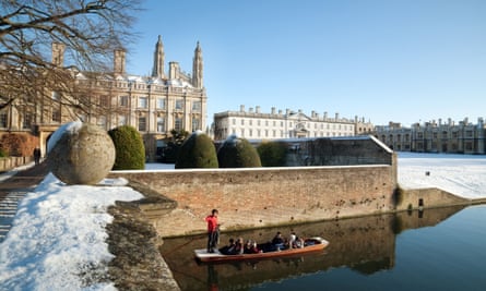 The River Cam, Clare and Kings Colleges.