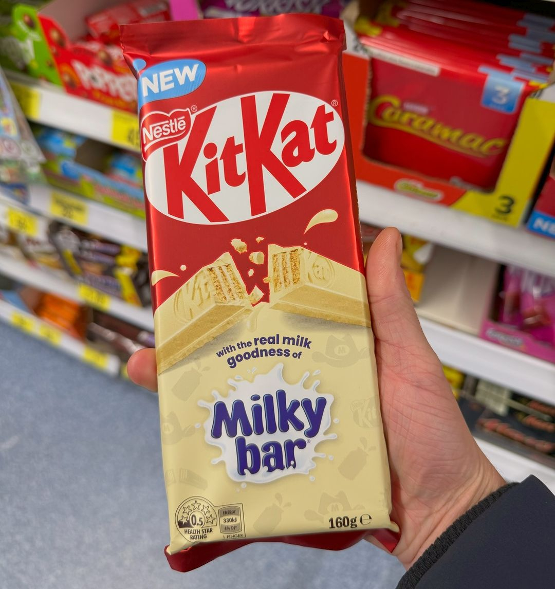 Shoppers are going crazy after a brand new Milkybar KitKat from Australia hit UK shelves