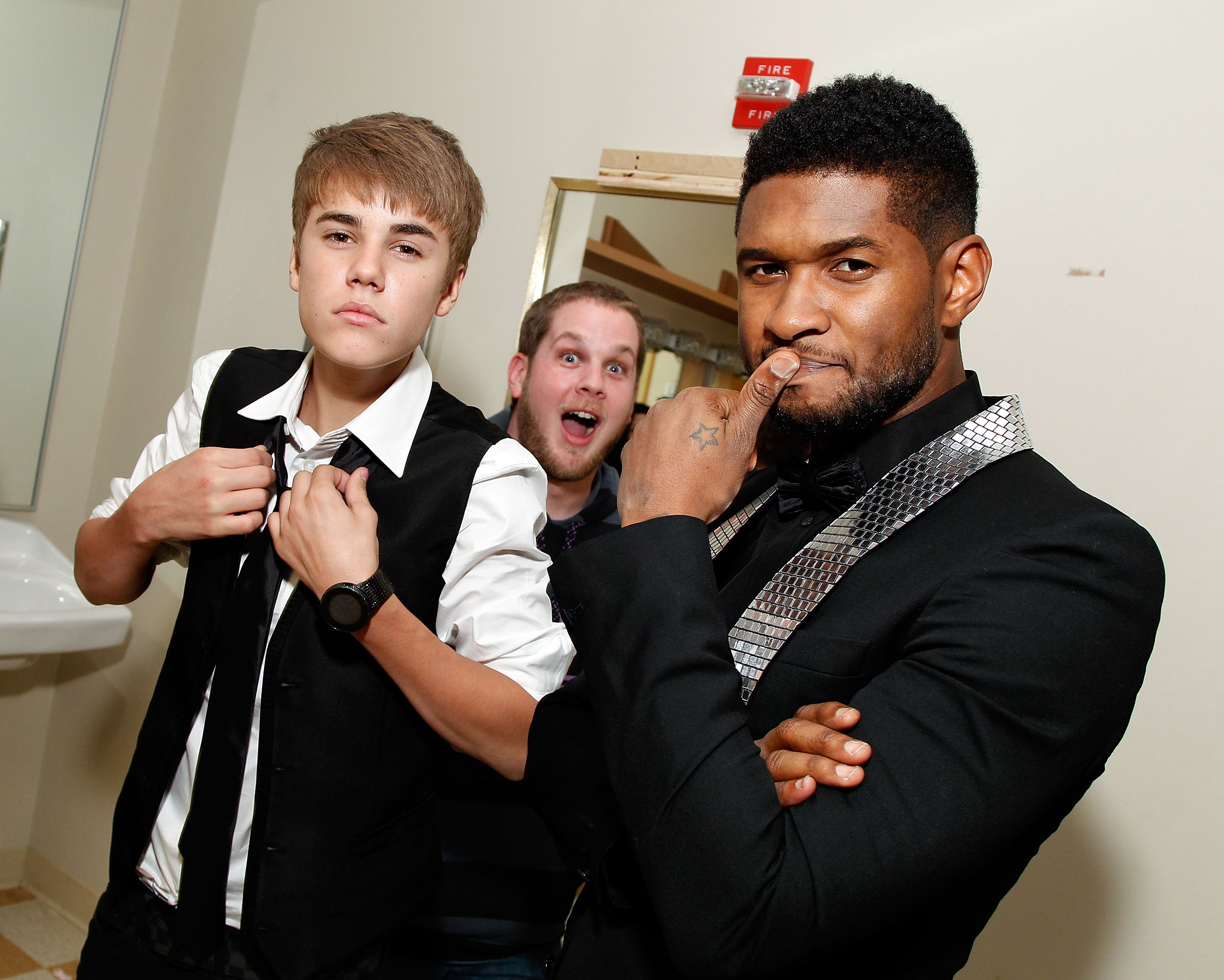 Usher will be joined by Justin Bieber during his half time Super Bowl show