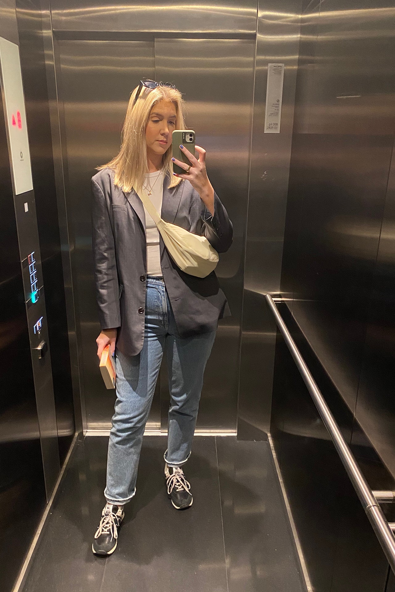 Georgia Trodd wears the Ultra High Rise 90s Straight Jeans from Abercrombie amp Fitch.