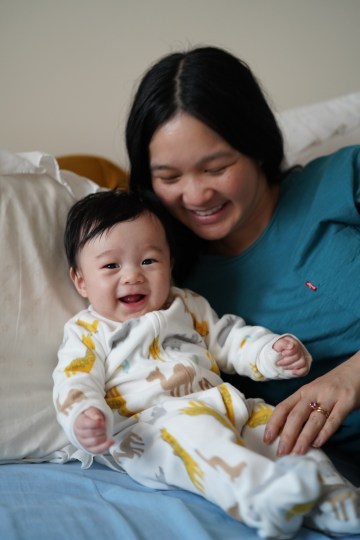 Alison Roberts-Tse with her baby boy, Ethan