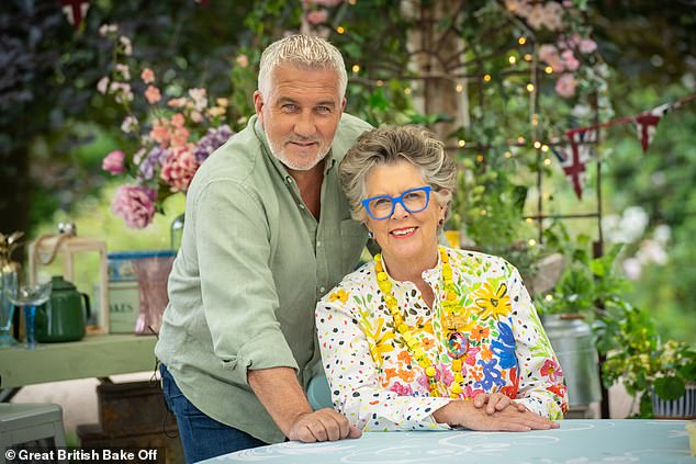 On Wednesday it was revealed she is taking a break from The Great British Bake Off after being a judge on the hit show for seven years  (pictured with Paul Hollywood)