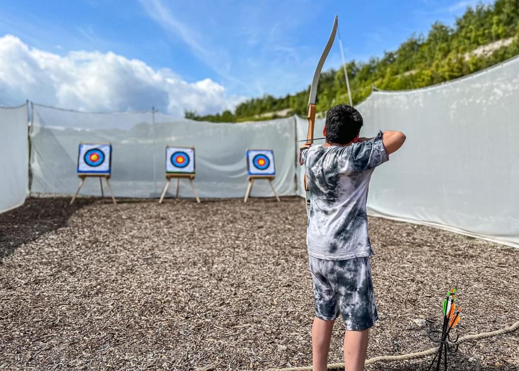 Archery is among several activities people can enjoy on land