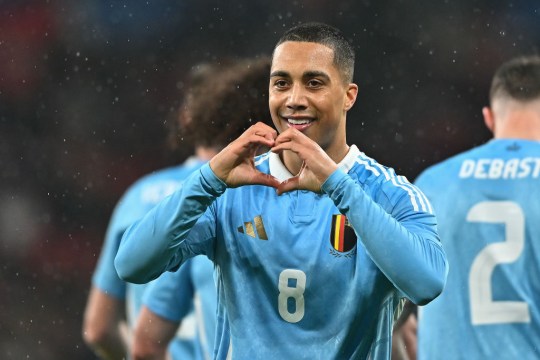 Youri Tielemans scores twice for Belgium vs England