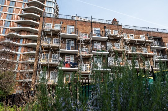 Sumner Buildings with scaffolding on