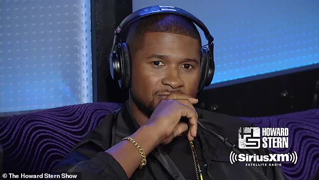 Usher claimed he was exposed to some 'pretty wild' stuff while living at rapper Diddy's New York mansion when he was just 14 (seen in 2016 on The Howard Stern Show)