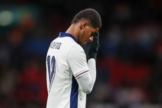 England striker Marcus Rashford