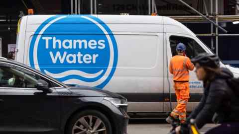 A Thames Water van