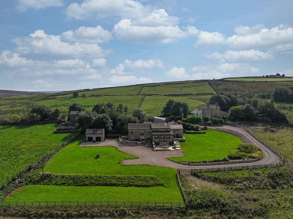 farm among green fields