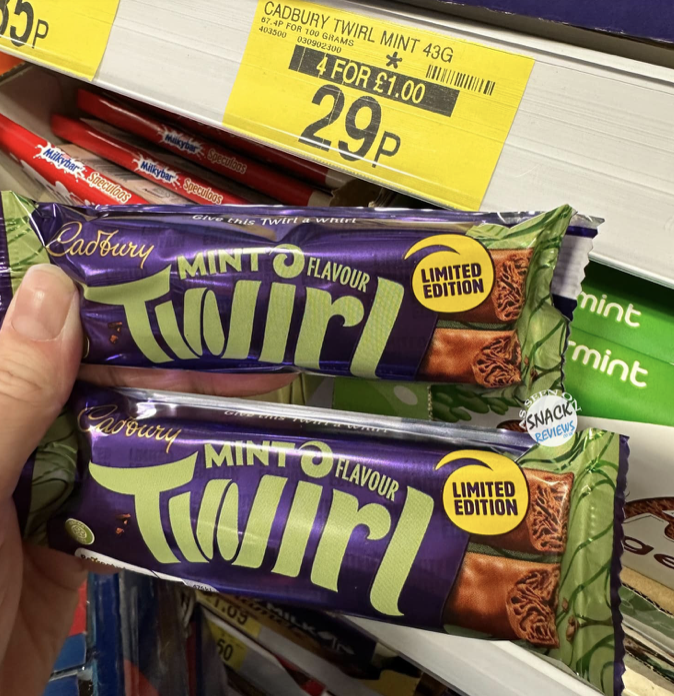 A shopper spotted the chocolate bar selling for just £1 for two at B&M