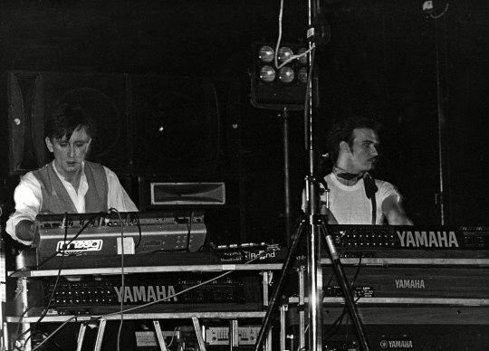Ultravox - Chris Cross and Midge Ure perform onstage in the 1980s