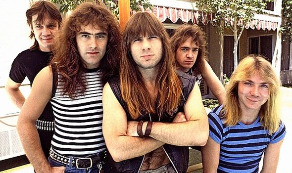 The Iron Maiden line-up in 1983