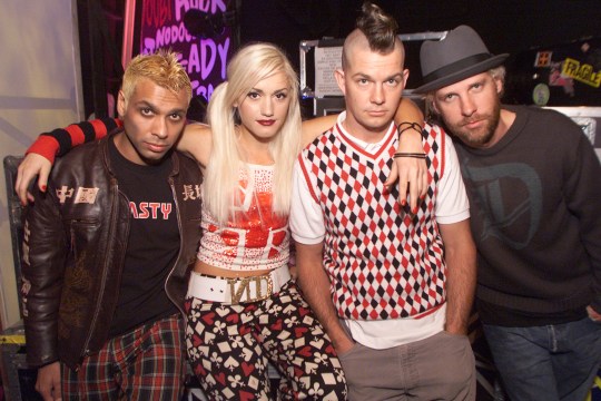 No Doubt (L to R) Tony Kanal, Gwen Stefani, Adrian Young and Tom Dumont