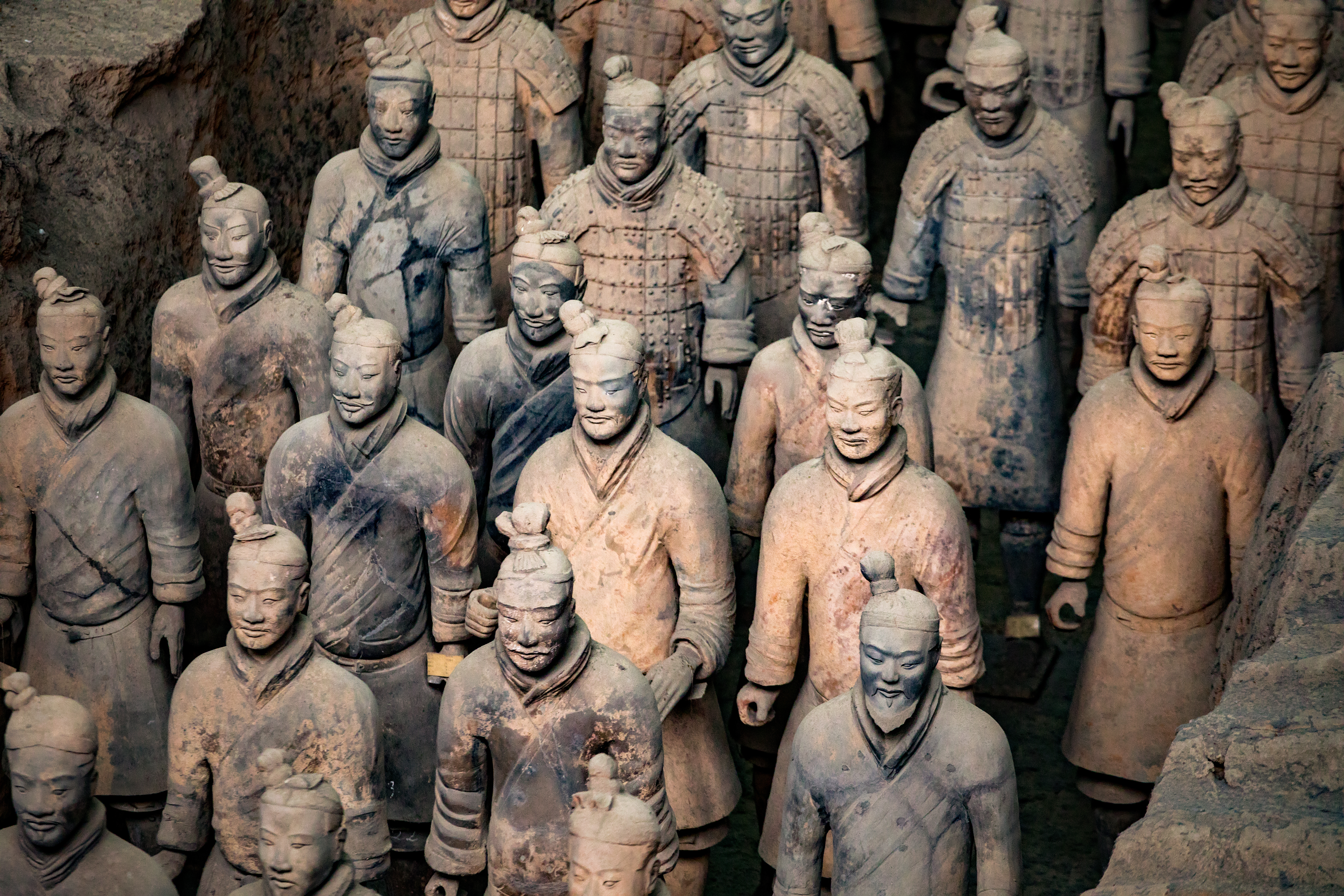The Terracotta Army statues were discovered in a tomb in 1974 by a group of farmers