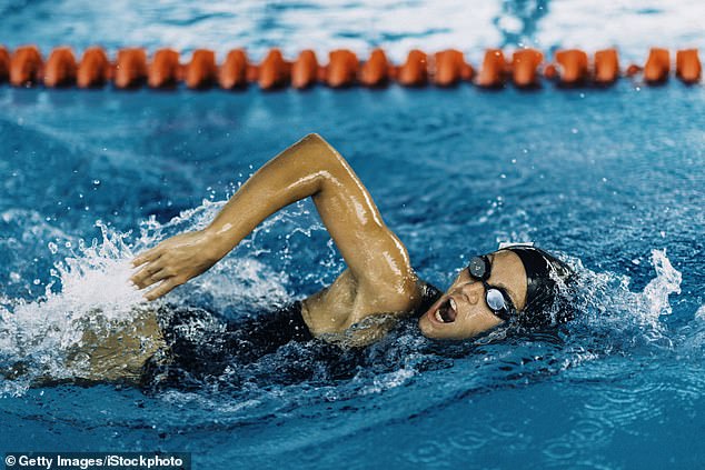 Swimming makes you want to go too - due to a greater increase in blood volume going to the urinary organs because of the cold temperature of the water