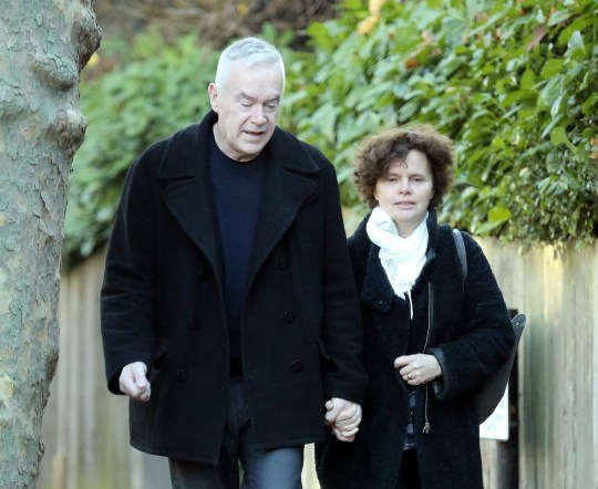 Huw Edwards and wife Vicky Find 