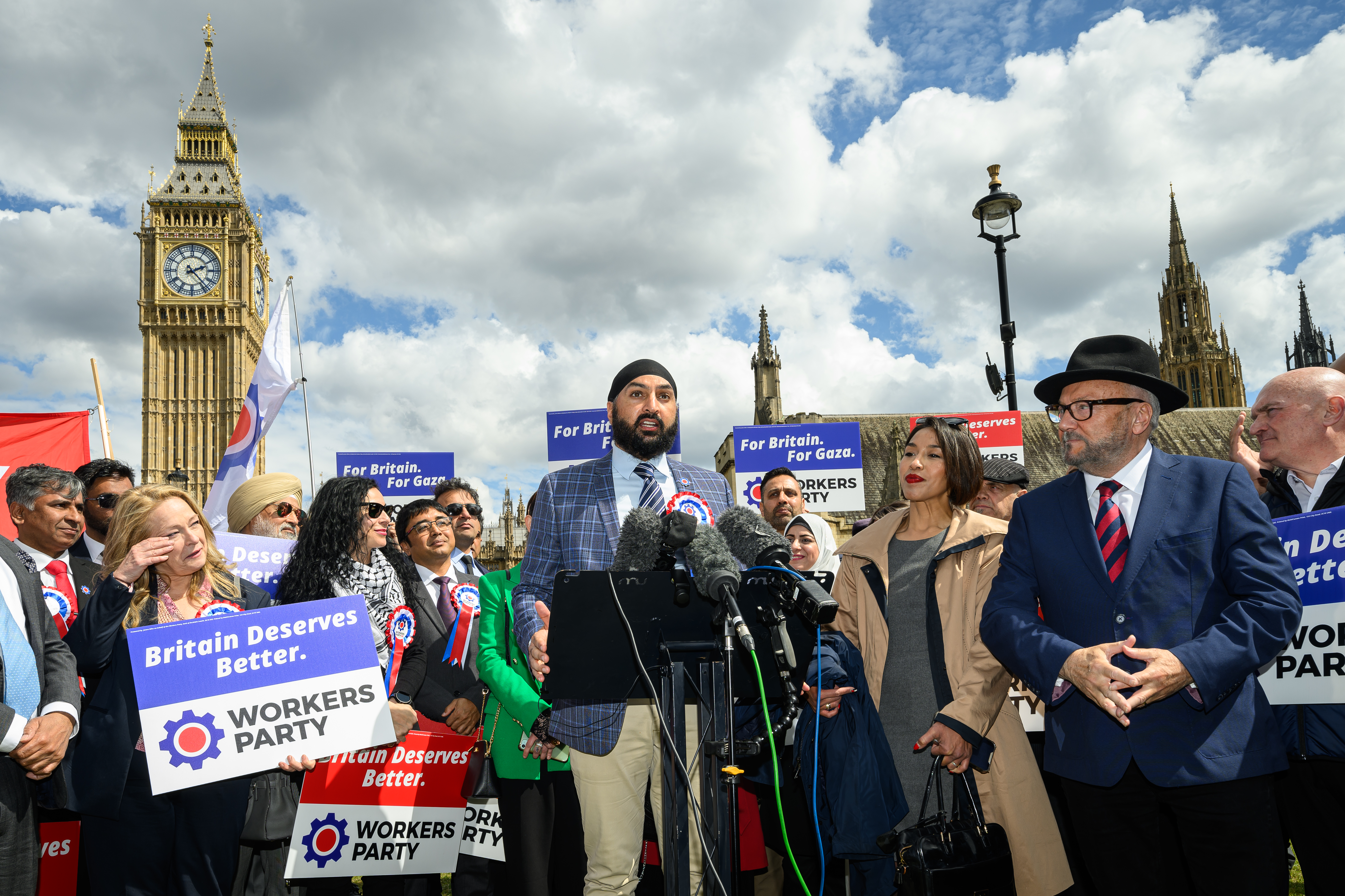The former England cricketer spoke at a press conference in Westminster alongside party chief and far-left agitator George Galloway