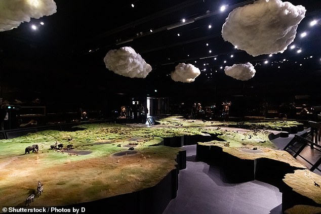 Doggerland was a massive ancient land bridge that existed between Britain and mainland Europe between approximately 16,000 and 6500 BC. A recreation of what Doggerland likely looked like in the Naturalis Biodiversity Center in Leiden, the Netherlands