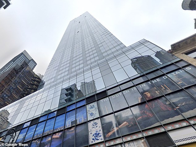 Lauper-Thornton has been accused of violating lease rules in the apartment building in the Financial District, seen here, since he moved in last October