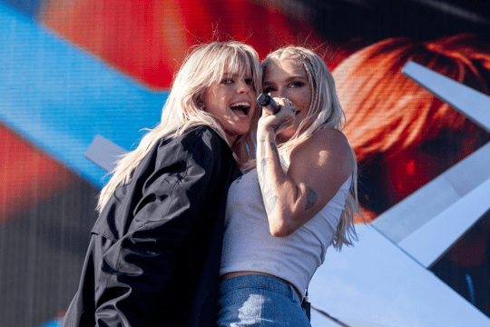 Kesha and Renée Rapp at Coachella