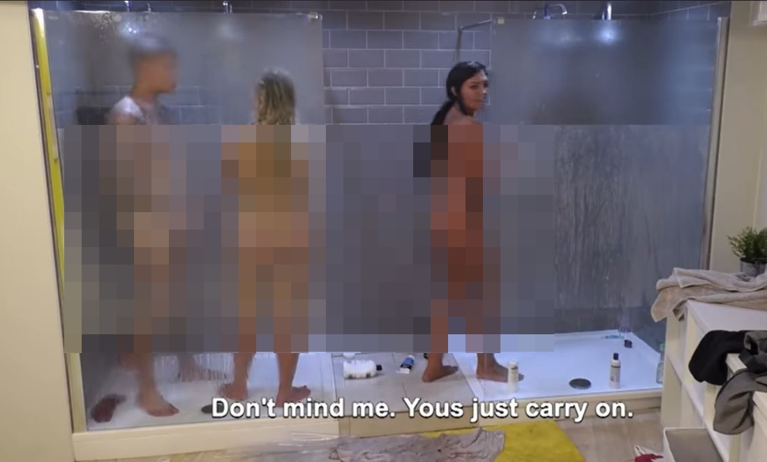 Abbie Holborn disturbed Chloe and Sam's shower sex