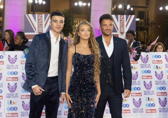 Peter Andre with Junior and Princess