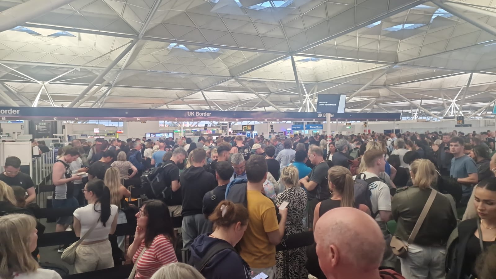 Chaos at Heathrow Airport tonight