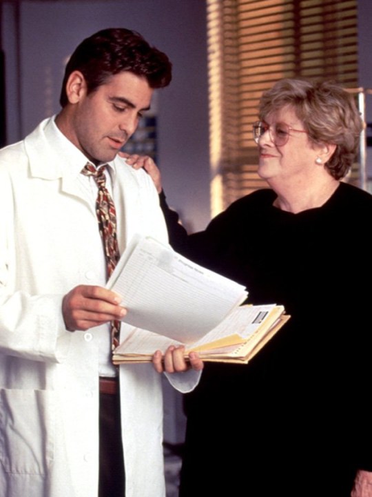 George Clooney and Rosemary Clooney on ER together in 1995