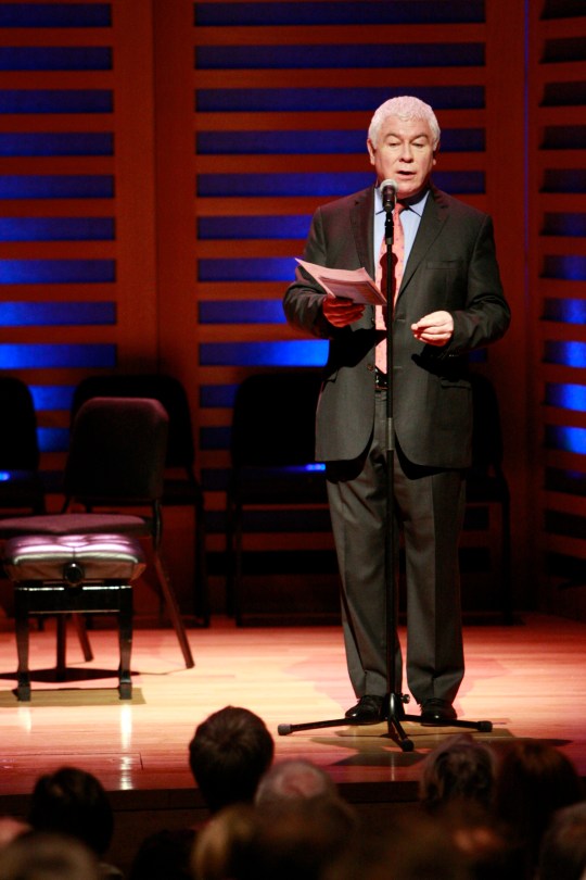 Sean Rafferty on stage in London