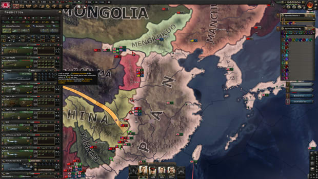 Hearts of Iron 4 screenshot.