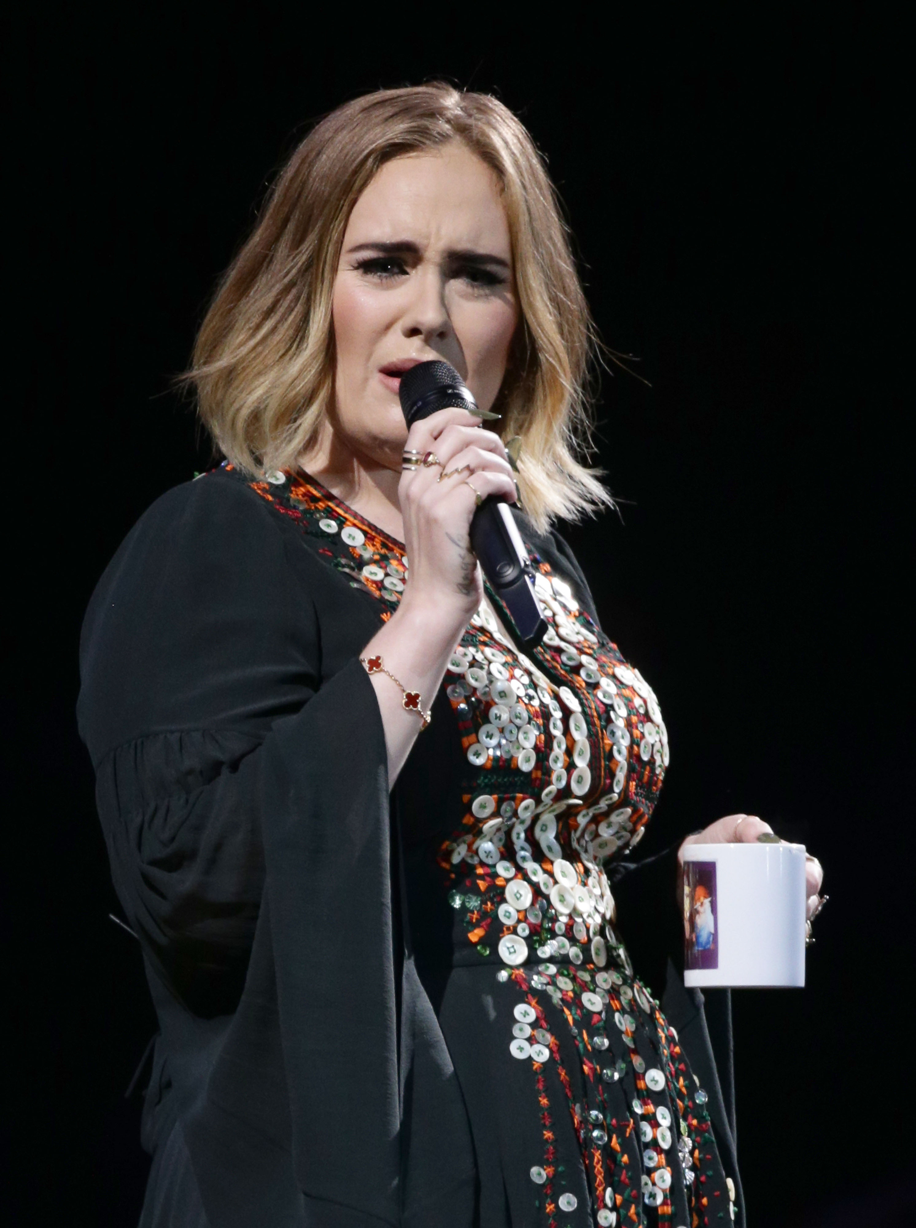 Adele was rapped by the Beeb about her swearing... but it didn't make a difference on the night