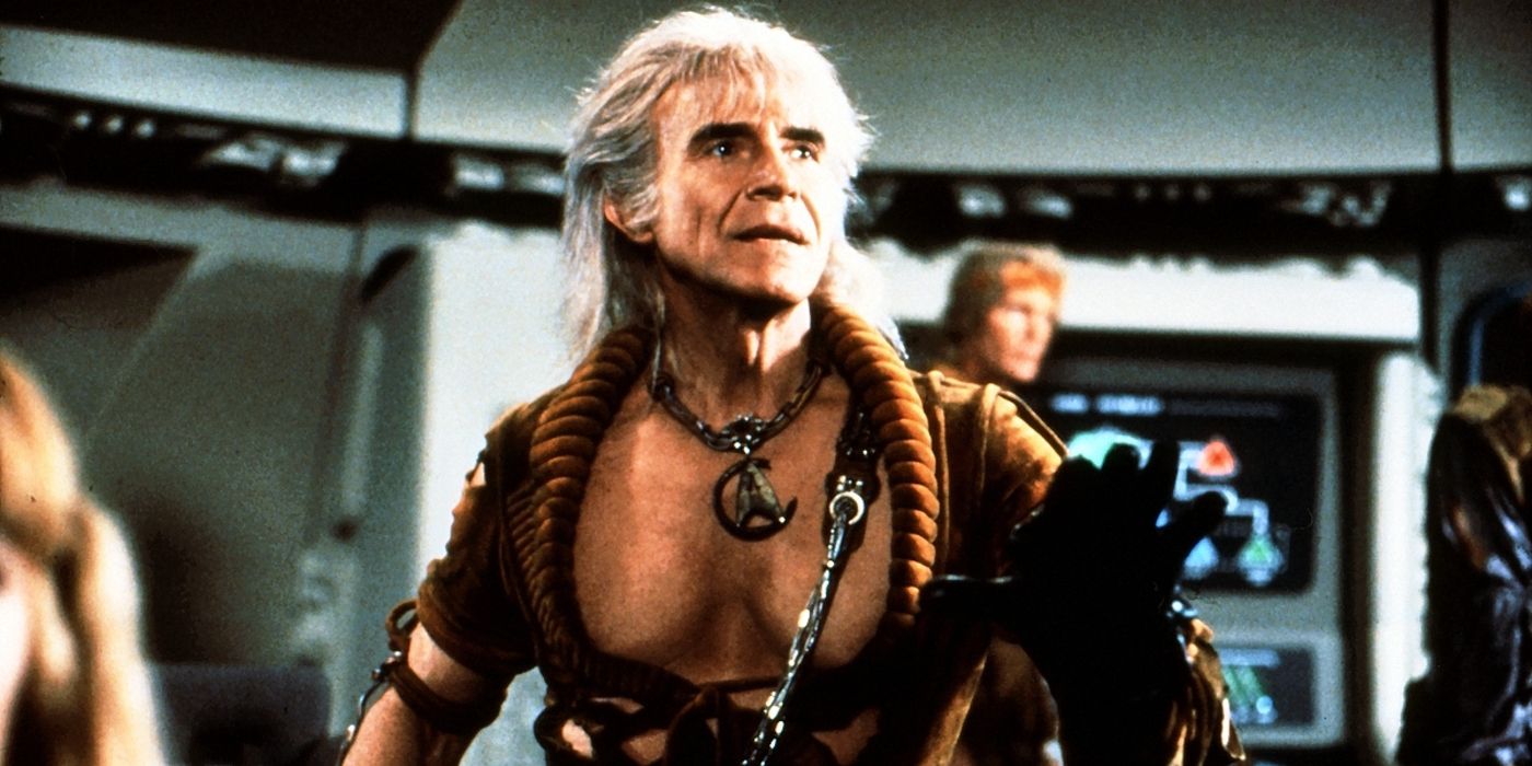 Khan Noonien Singh looking intently in Star Trek II: The Wrath of Khan