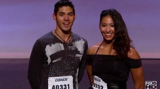 Karen Hauer with former husband Matthew on US show So You Think You Can Dance.