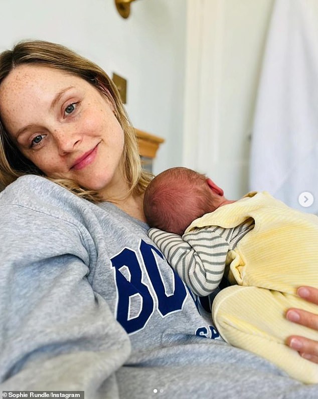 The news comes as fellow Peaky Blinders star Sophie Rundle also revealed on Sunday that she'd given birth to her second child, a baby boy