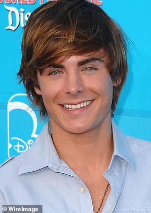 Zac (seen in 2007) opened up in 2022 about his changing appearance, blaming it on a severe fall that 'shattered his jaw'