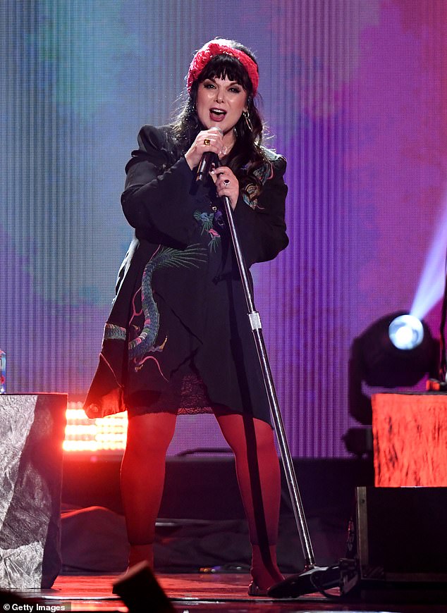 Ann is pictured performing onstage at the 2019 iHeartRadio Music Festival