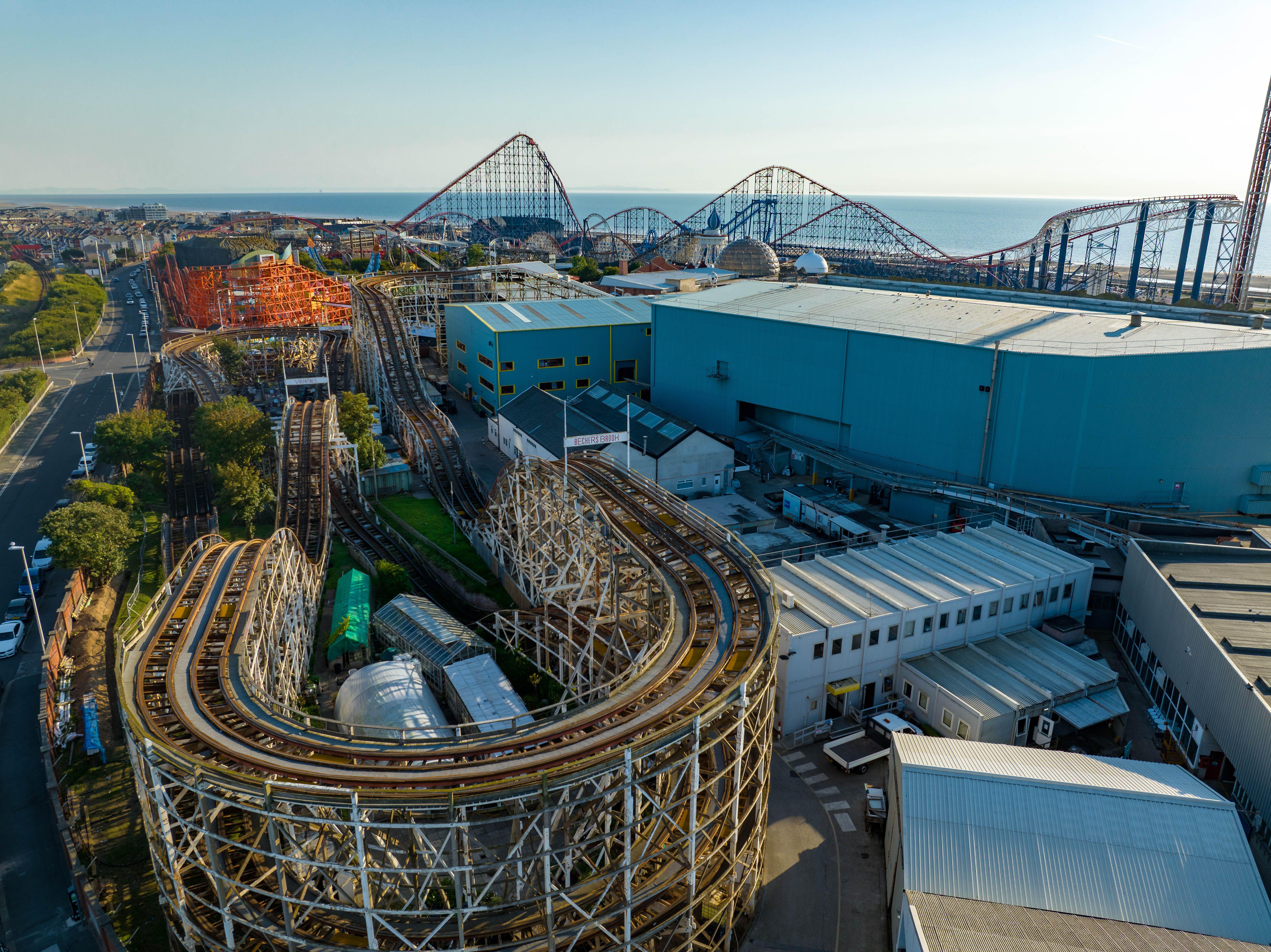 Blackpool Pleasure Beach is home to plenty of record-breaking rollercoasters, including the UK’s tallest rollercoaster, The Big One
