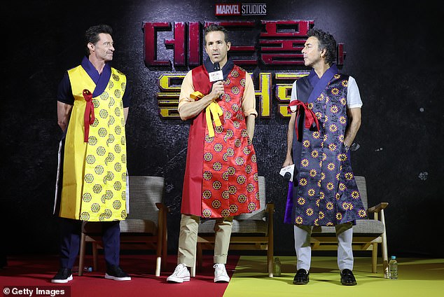 The visit marks Jackman’s sixth visit to South Korea, while Reynolds last visited in 2018 to promote Deadpool 2