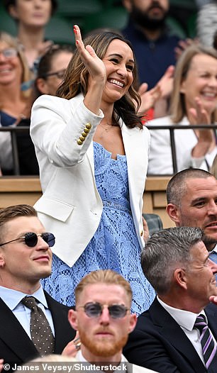 Jess looked over the moon as she waved from the crowd