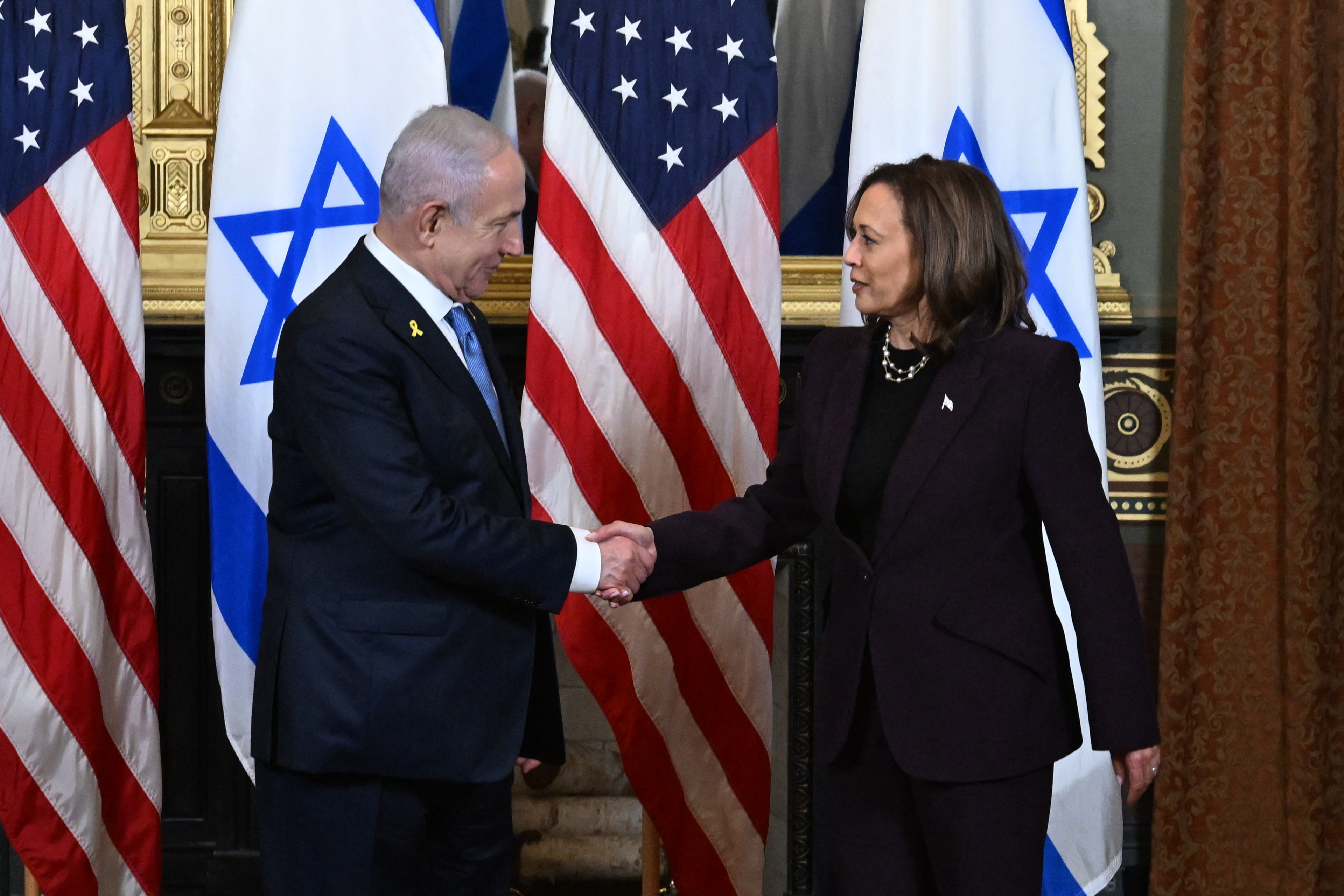 Kamala Harris met Israeli Prime Minister Benjamin Netanyhu on Thursday