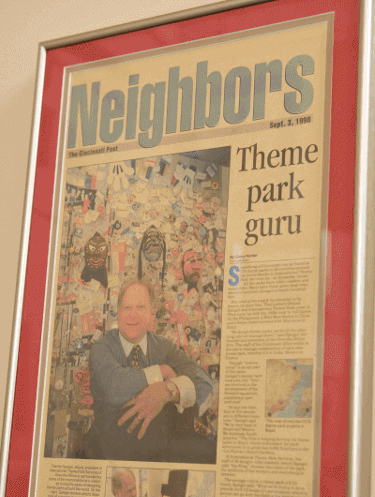 Dennis was inspired to build his own wooden coaster after he went on the Shooting Star at Coney Island as a child