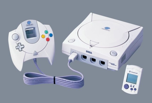Dreamcast console and controller
